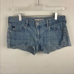 AG Adriano Goldschmied Light Wash Cutoff Shorts Size 27
